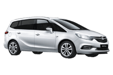 Van Hire Jersey - Vauxhall Zafira 5 + 2 - Minibus hire Jersey